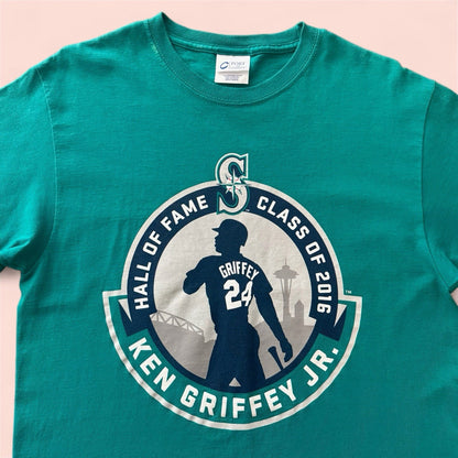 2016 MLB Seattle Mariners Ken Griffey Jr Hall Of Fame Baseball Shirt Mens Medium