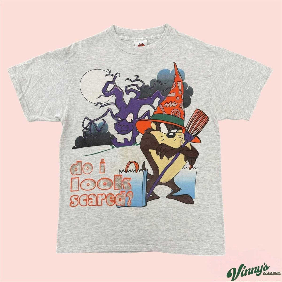 Vintage 90s Looney Tunes Taz Halloween Shirt Mens Medium