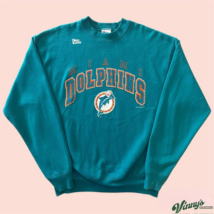 Vintage Pro Player NFL Miami Dolphins Football Crewneck Sweatshirt Mens XL