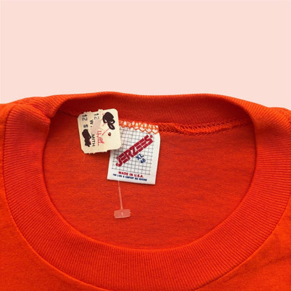 Vintage 90s Jerzees Miami Hurricanes Sugar Bowl Orange College Shirt Mens XL