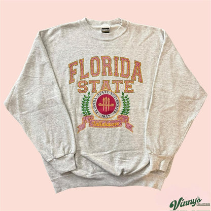 Vintage 90s Tultex NCAA Florida State Seminoles FSU College Sweatshirt Mens XL
