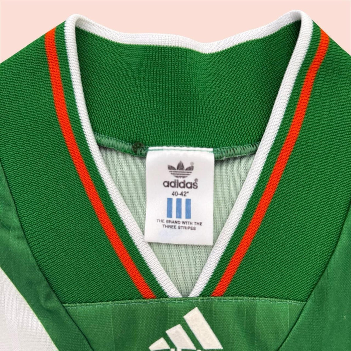 Vintage 90s Adidas 1992 Ireland National Soccer Team Jersey Mens Large