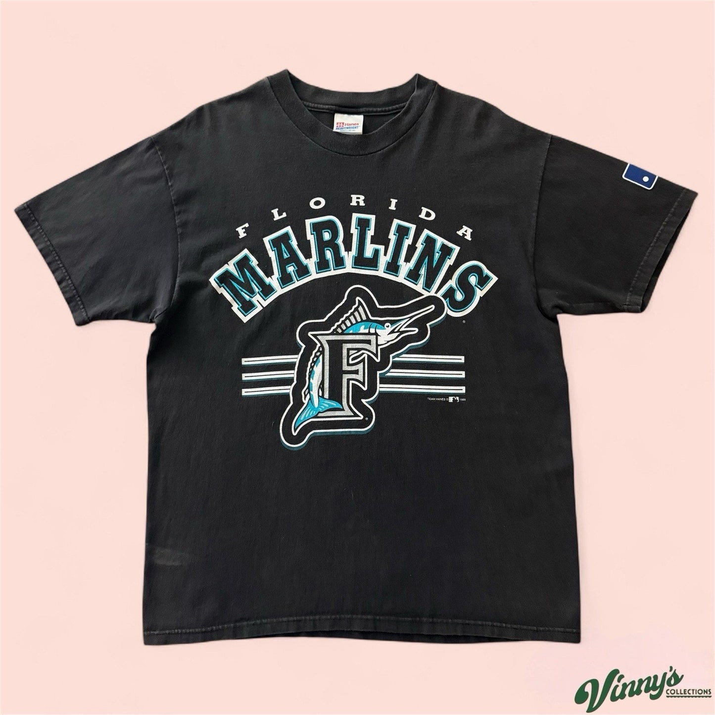Vintage MLB Florida Marlins Baseball Shirt Mens Large