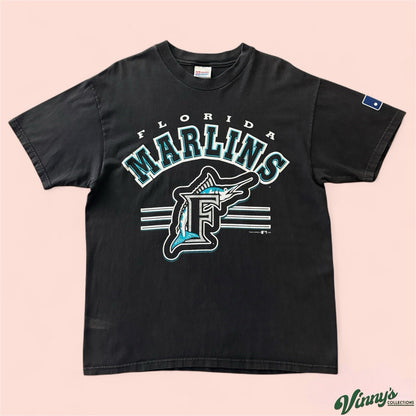Vintage MLB Florida Marlins Baseball Shirt Mens Large