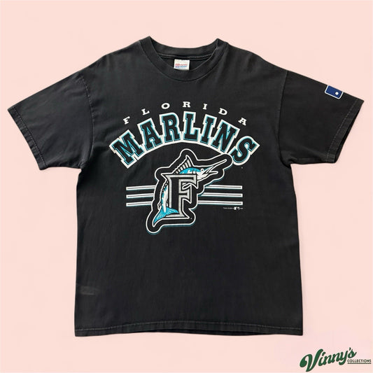 Vintage MLB Florida Marlins Baseball Shirt Mens Large