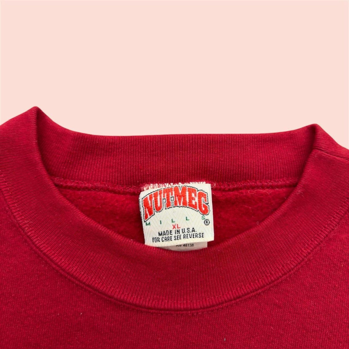 Vintage 90s Nutmeg Mills FSU Florida State Seminoles Crewneck Sweatshirt Mens XL