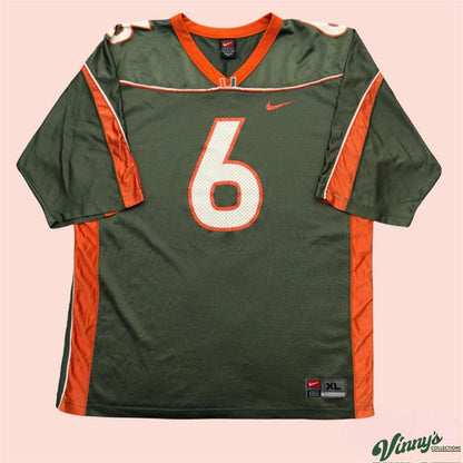 Vintage Y2K Nike Miami Hurricanes Santana Moss College Football Jersey Mens XL
