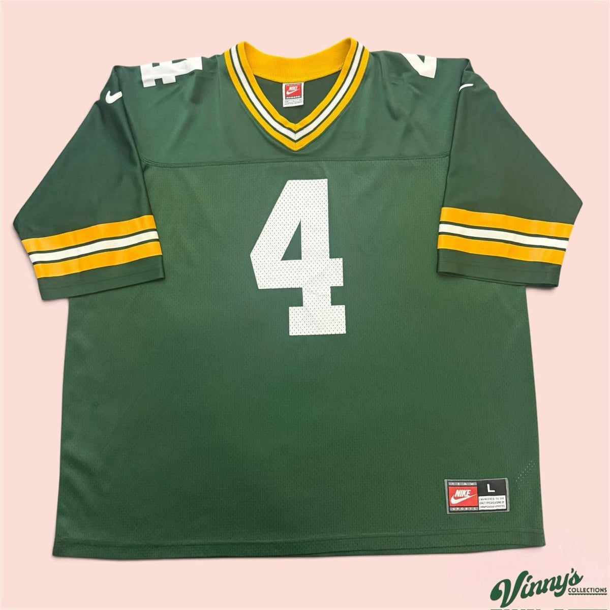 Vintage 90s Nike NFL Green Bay Packers Brett Favre Football Jersey Mens Large