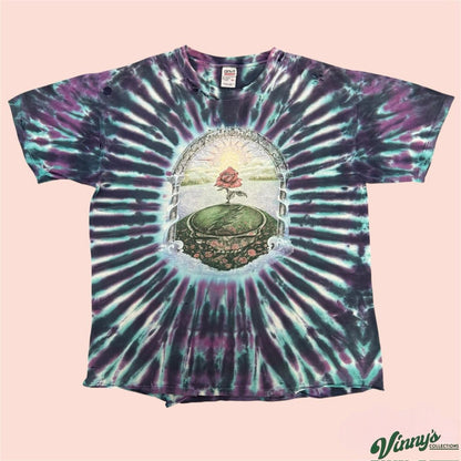 Vintage Thrashed Grateful Dead 2003 Summer Getaway Tour Tie Dye Shirt Mens XL