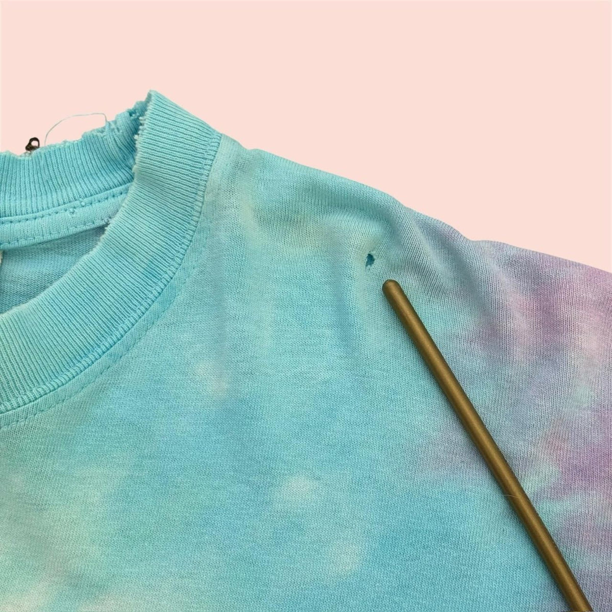 Vintage 90s Liquid Blue Grateful Dead Dancing Bear Tie Dye LS Shirt Mens Large