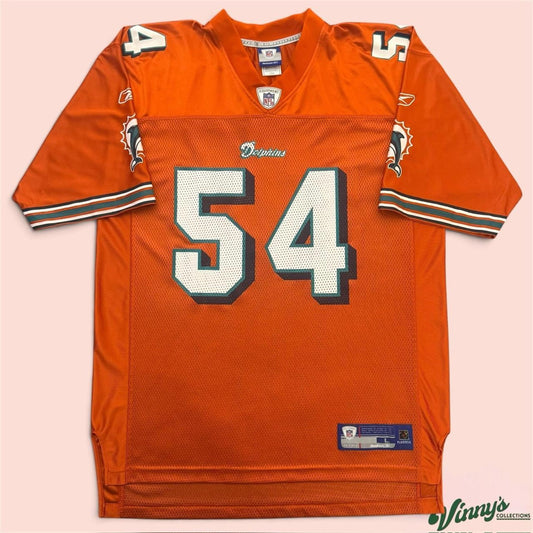 Vintage 00s Reebok NFL Miami Dolphins Zach Thomas Football Jersey Mens XL