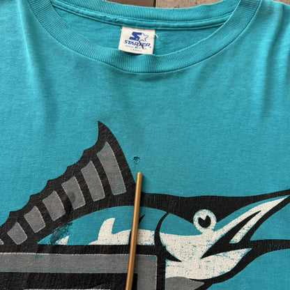 Vintage Starter MLB Florida Marlins Baseball Shirt Mens Large