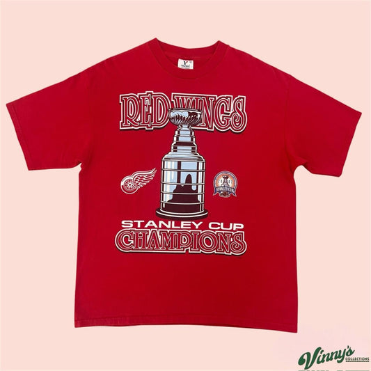 Vintage Yazbek Detroit Red Wings 2002 Stanley Cup Champions Shirt Mens Large