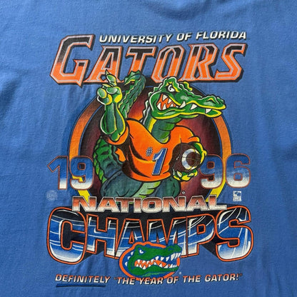 Vintage Hanes 1996 Florida Gators Nationals Champions College Shirt Mens XL