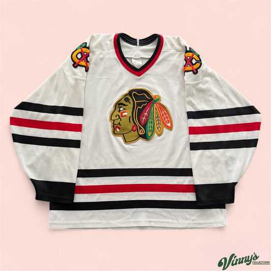 Vintage CCM NHL Chicago Blackhawks Hockey Jersey Mens XL