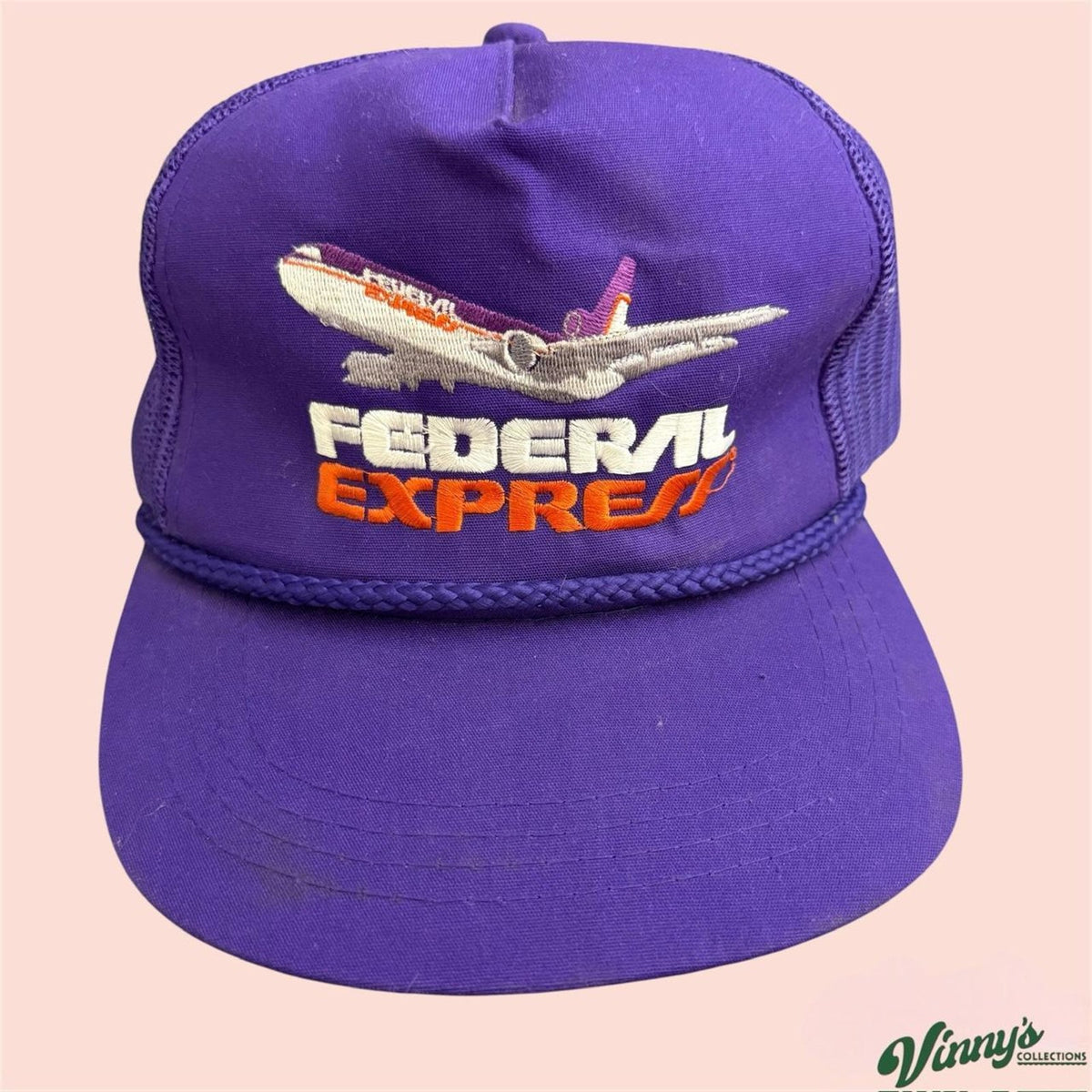 Vintage 90s Yupoong Federal Express Trucker Hat