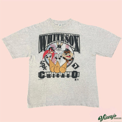 Vintage 90s Belton MLB Chicago White Sox Looney Tunes Baseball Shirt Mens XL