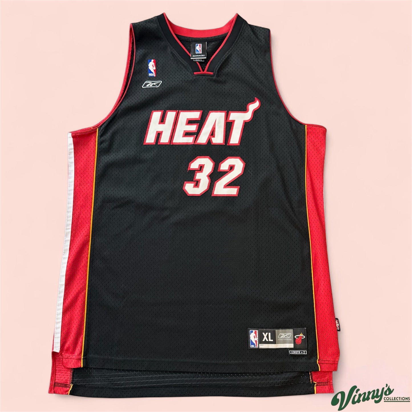 Reebok NBA Miami Heat Shaquille Oneal Shaq Basketball Jersey Mens XL