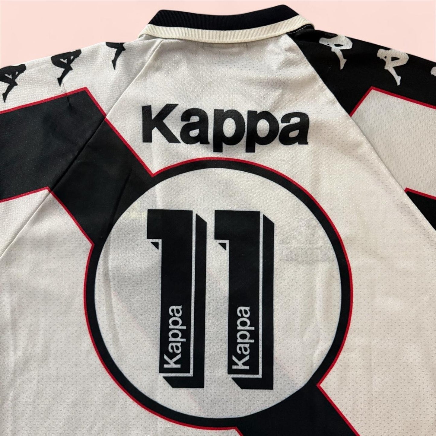 Vintage 1996 Kappa Vasco Da Gama Ramon Menezes Away Soccer Jersey Kit Mens Large