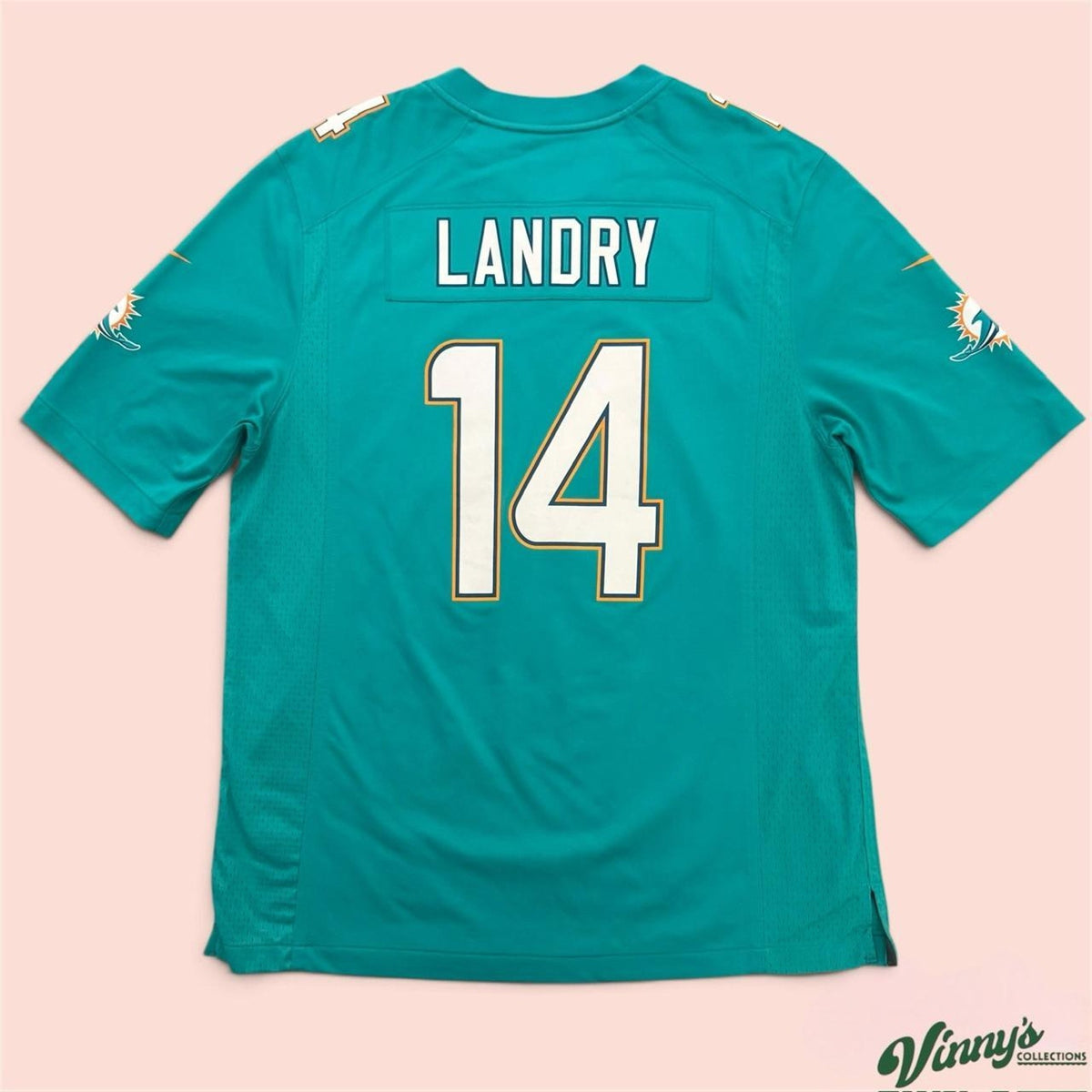 Nike NFL Miami Dolphins Jarvis Landry Football Jersey Mens Large