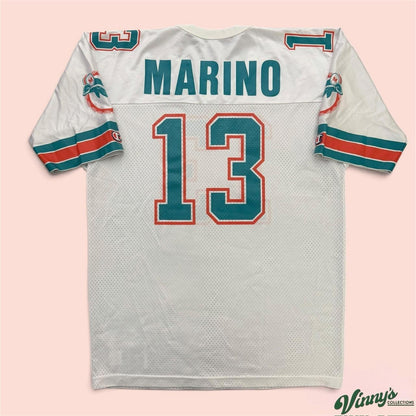 Vintage 90s Champion Miami Dolphins Dan Marino Football Jersey Mens Large
