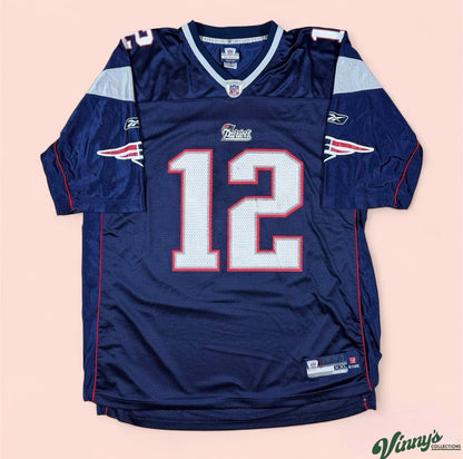 Reebok NFL New England Patriots Tom Brady Football Jersey Mens 2XL