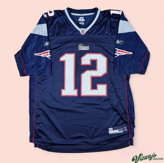 Reebok NFL New England Patriots Tom Brady Football Jersey Mens 2XL