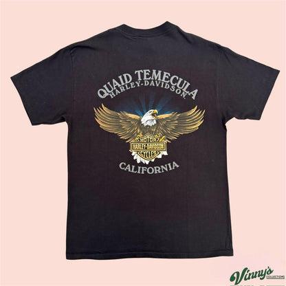 Vintage Harley Davidson Just Ride Temecula California Biker Shirt Mens Large
