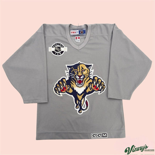 Vintage 90s CCM Florida Panthers Center Ice Hockey Jersey Mens Small