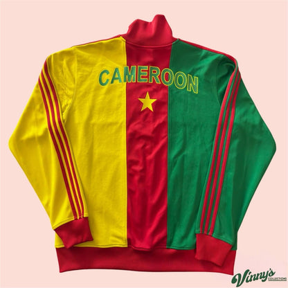 Vintage Adidas Cameroon Soccer Track Jacket Sweater Mens XL