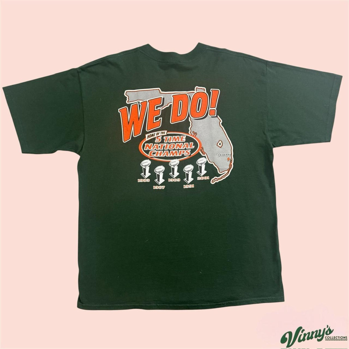Vintage 00s Gildan Miami Hurricanes Smack Talk Got Five? College Shirt Mens XL