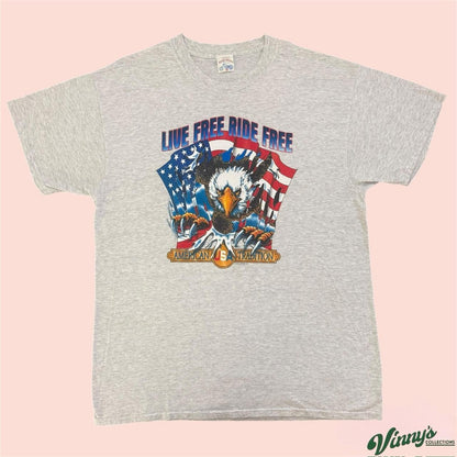 Vintage 90s Biker Design 1997 Biketober Fest Daytona Beach Shirt Mens XL