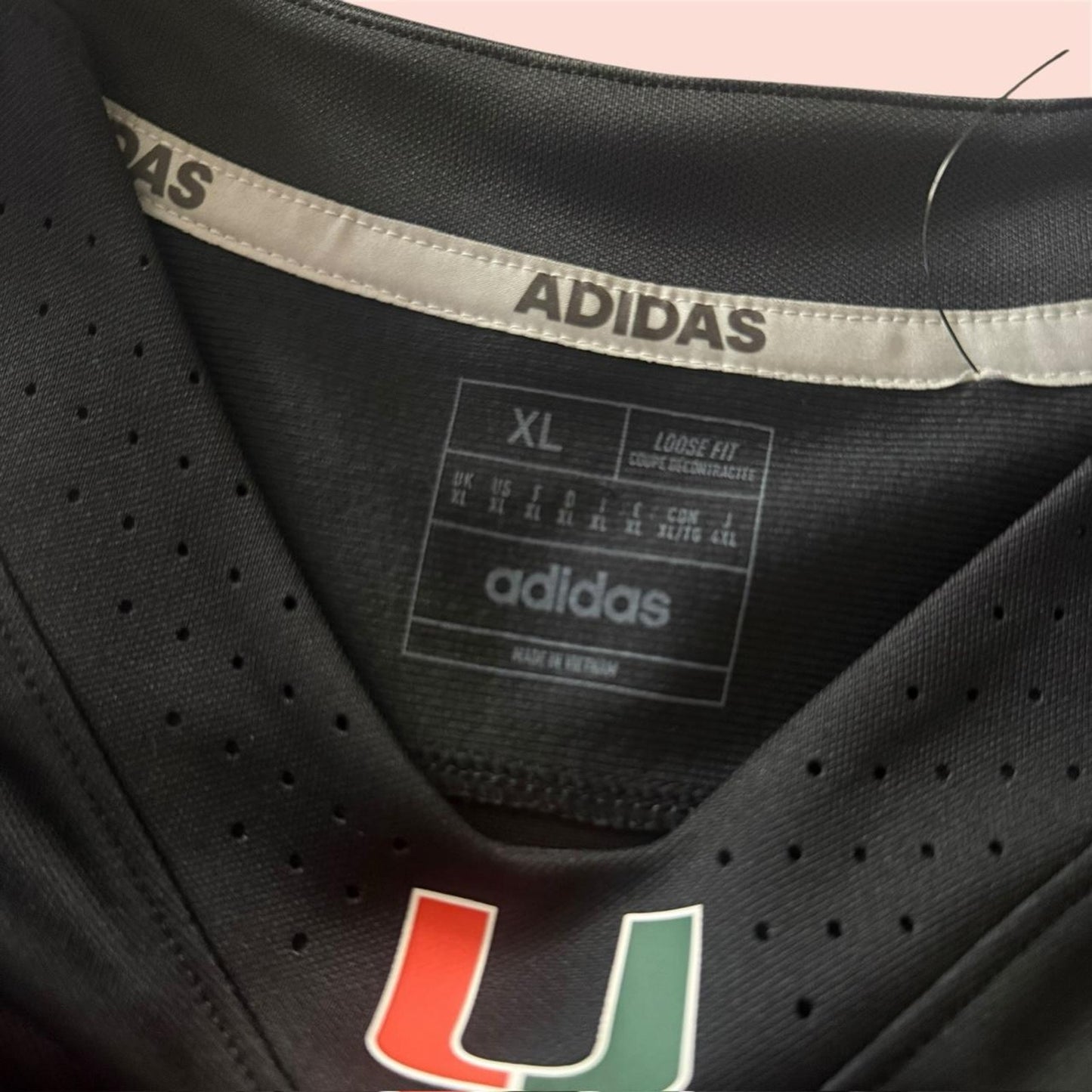 NWT 2024 Adidas NCAA Miami Hurricanes #24 College Football Jersey Mens XL
