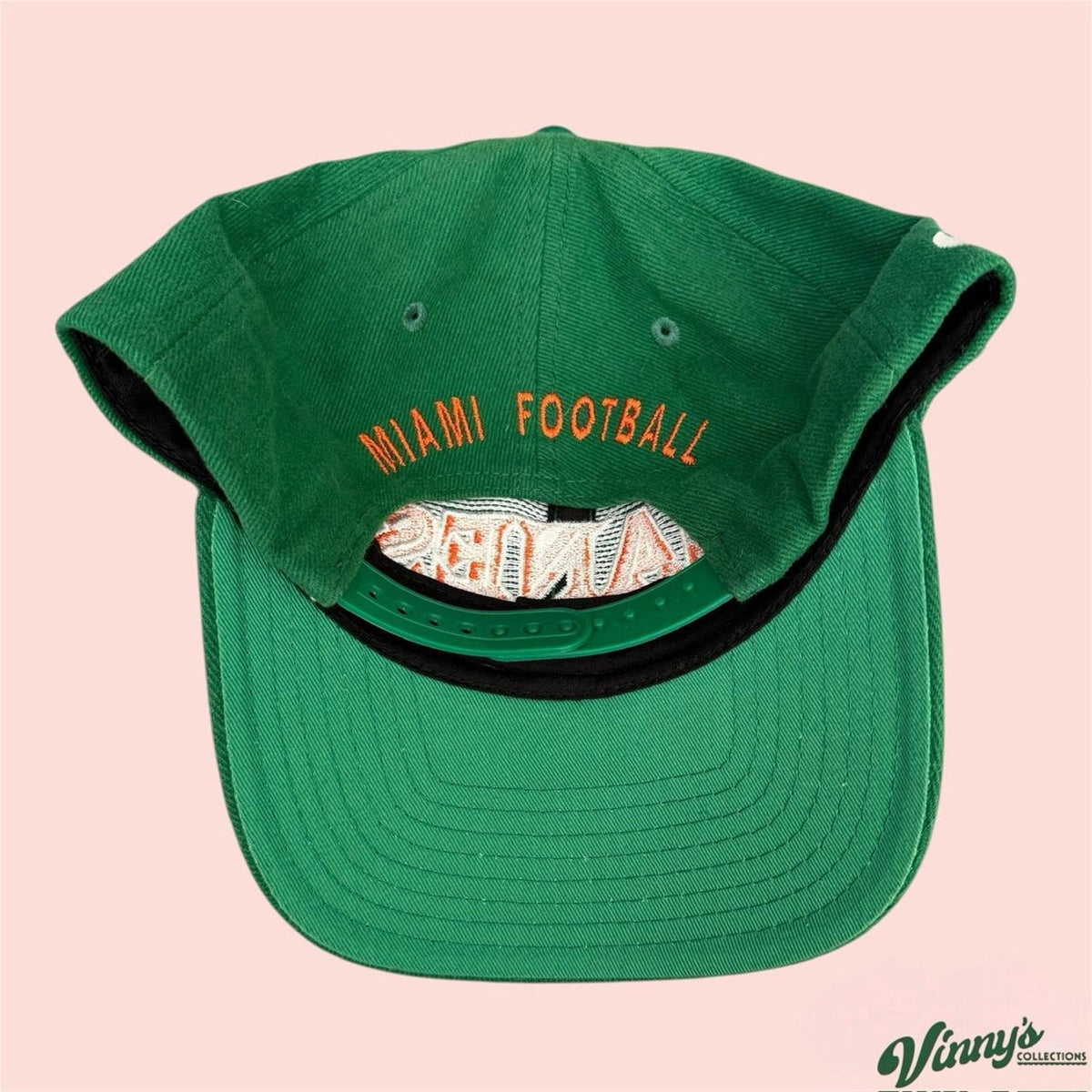 Vintage 90s Nike Miami Hurricanes College Snapback Hat