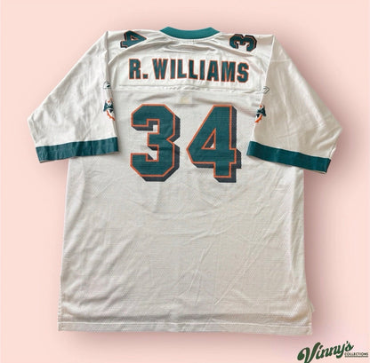 Reebok NFL Miami Dolphins Ricky Williams Football Jersey Mens XL