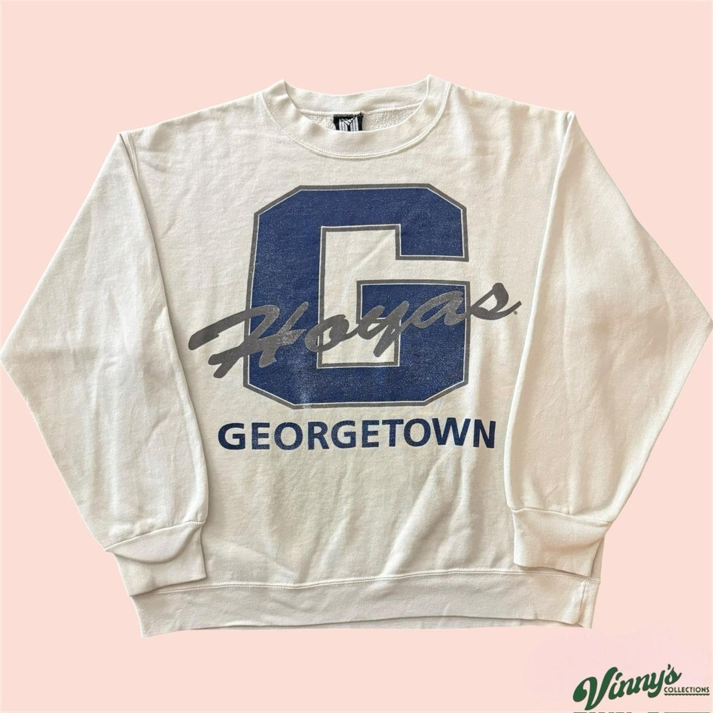 Vintage 90s NCAA Georgetown Hoyas College Sweatshirt Mens Large