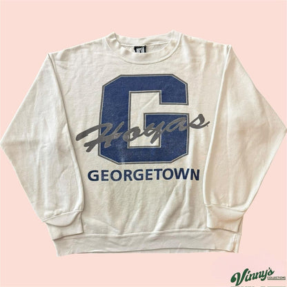 Vintage 90s NCAA Georgetown Hoyas College Sweatshirt Mens Large