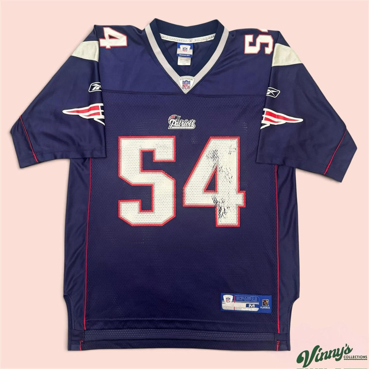 Vintage Reebok New England Patriots Teddy Bruschi Football Jersey Mens Medium