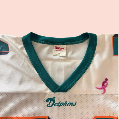 Vintage 90s Wilson Miami Dolphins Zach Thomas Football Jersey Mens 46 Large