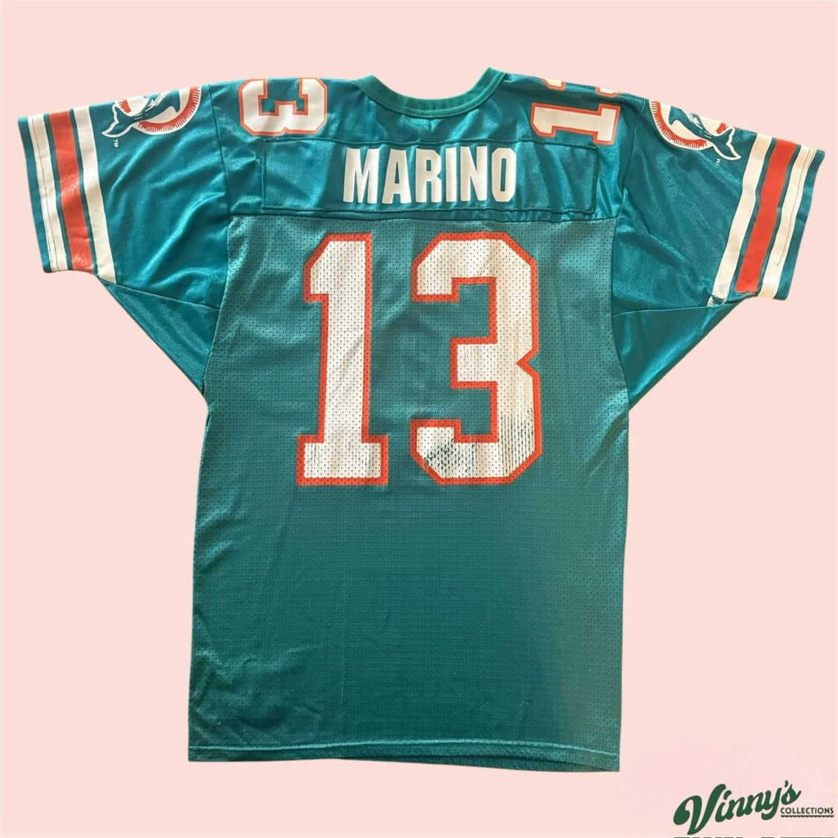 Vintage 80s Wilson NFL Miami Dolphins Dan Marino Football Jersey Mens Medium