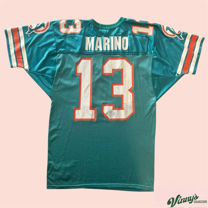 Vintage 80s Wilson NFL Miami Dolphins Dan Marino Football Jersey Mens Medium