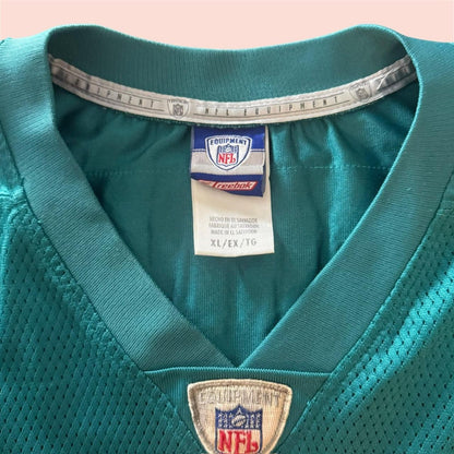 Vintage 00s Reebok NFL Miami Dolphins Jay Fiedler Football Jersey Mens 2XL