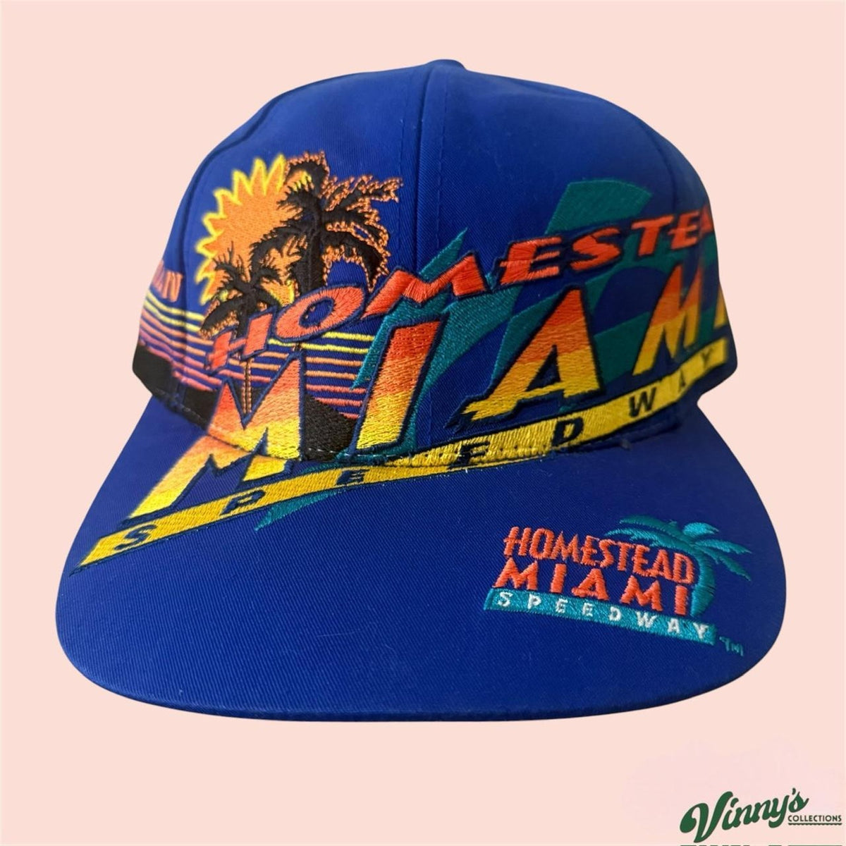 Vintage 90s Homestead Miami Speedway Racing Strapback Hat