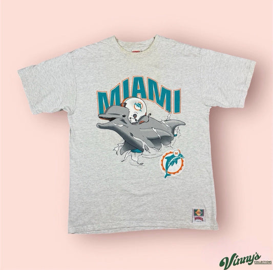 Vintage 1993 Nutmeg NFL Miami Dolphins Breakthrough Football Shirt Mens XL