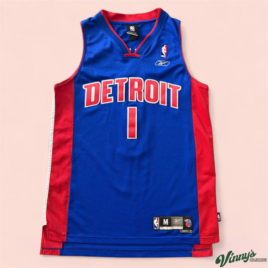 Reebok NBA Detroit Pistons Chauncey Billups Basketball Jersey Mens Medium