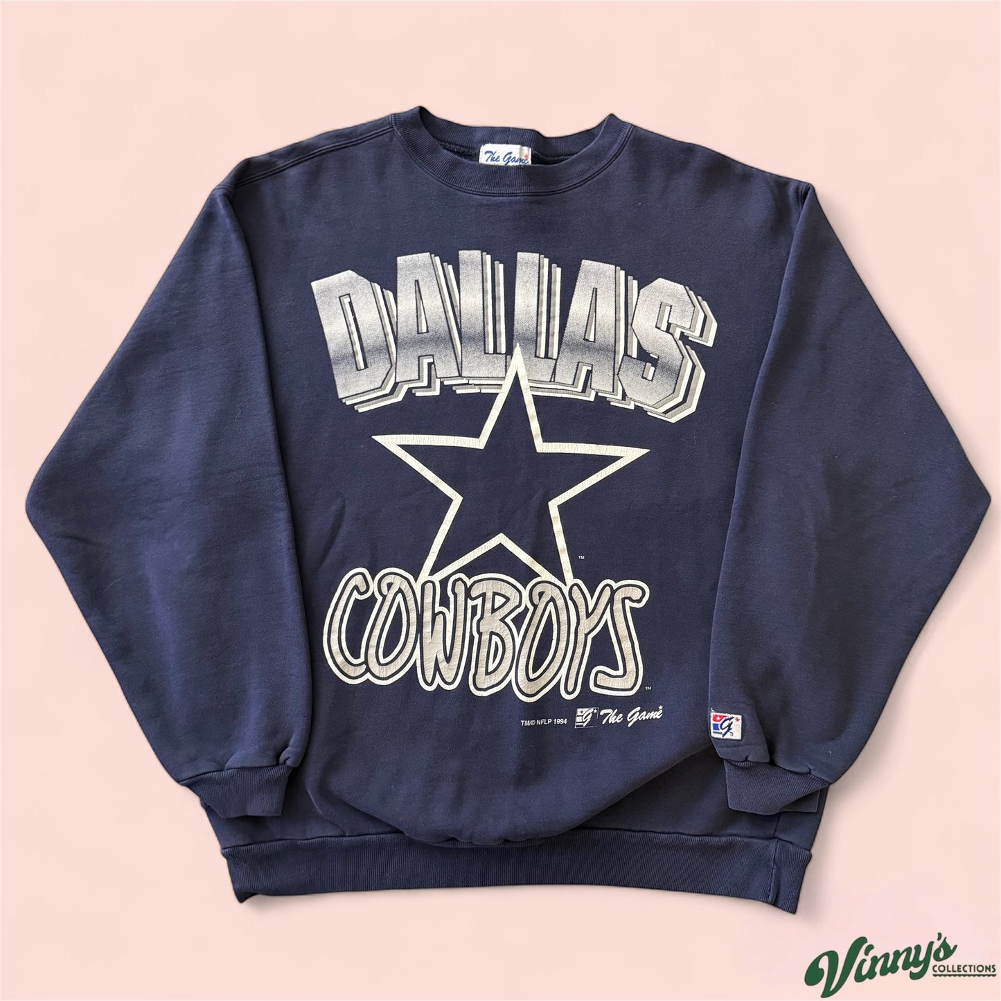Vintage 1994 The Game NFL Dallas Cowboys Football Sweatshirt Mens XL