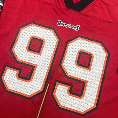 Vintage 90s Puma Tampa Bay Buccaneers Warren Sapp Football Jersey Mens XL