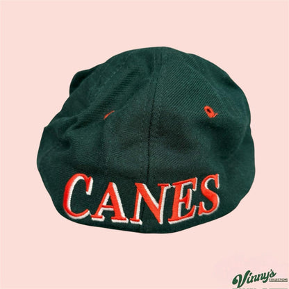 Vintage 90s Top of the World Miami Hurricanes Fitted Hat 7 1/8
