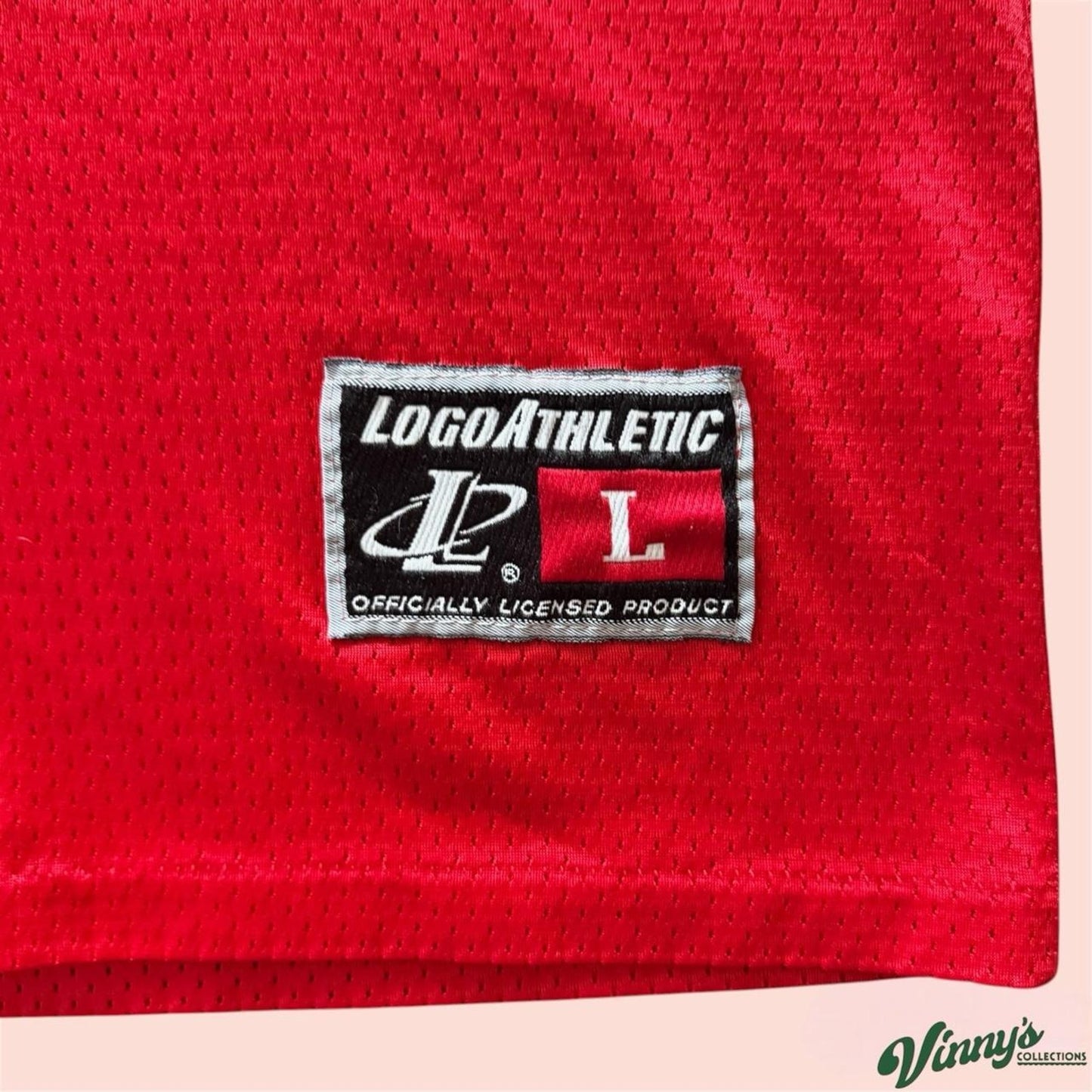 Logo Athletic NFL Tampa Bay Buccaneers Mike Alstott Red Jersey Mens Large