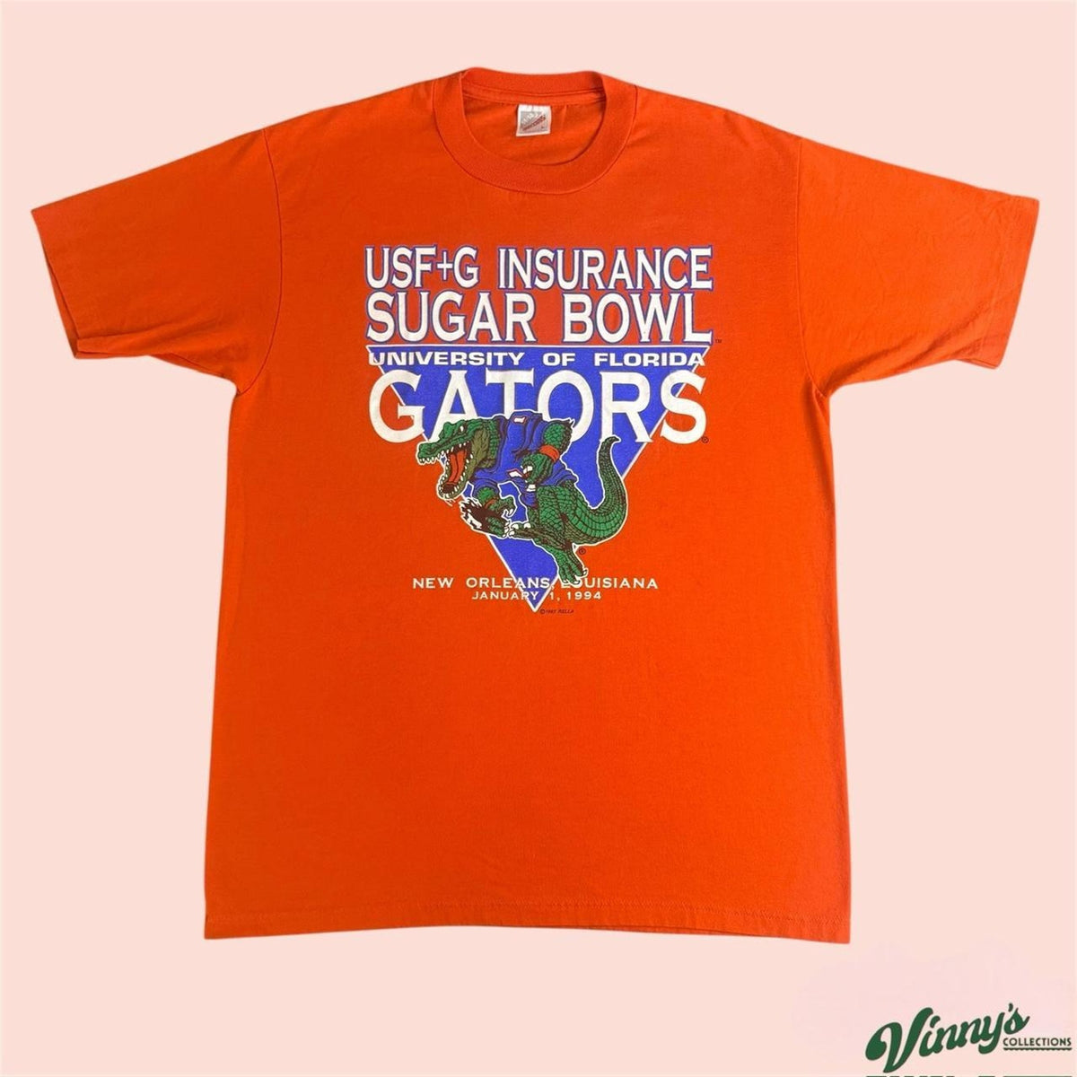 Vintage 90s 1994 Jerzees Florida Gators Sugar Bowl College Shirt Mens Large